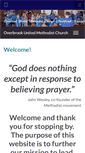 Mobile Screenshot of overbrookumc.org