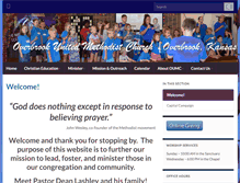 Tablet Screenshot of overbrookumc.org